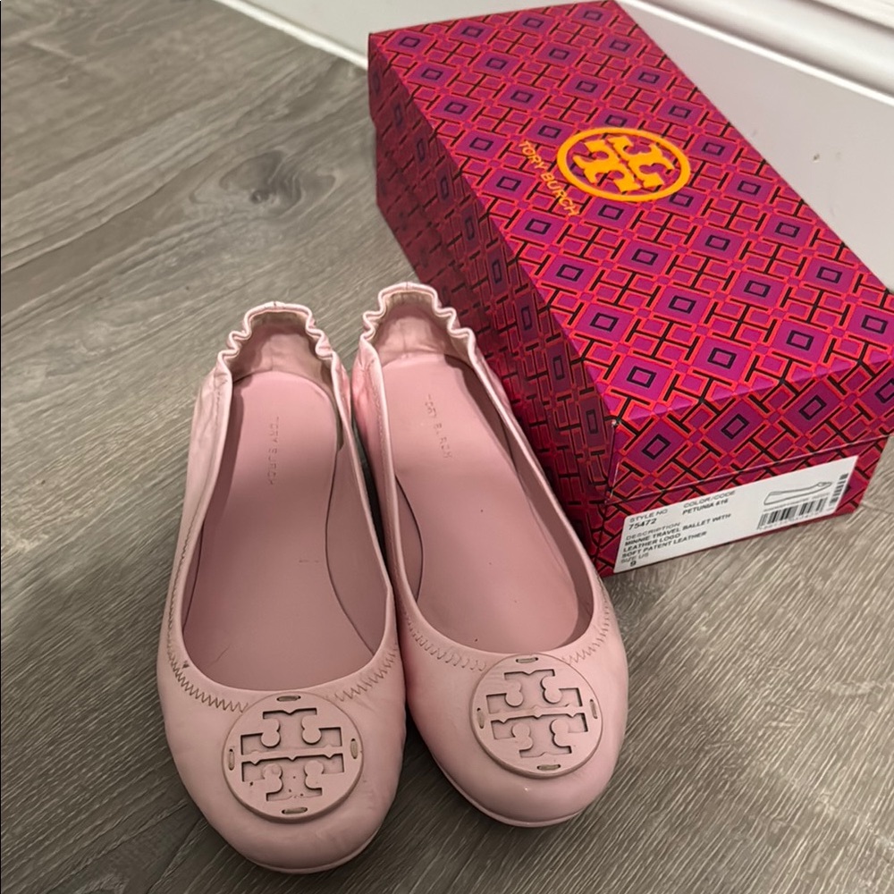Tory Burch Pink Ballet Flats